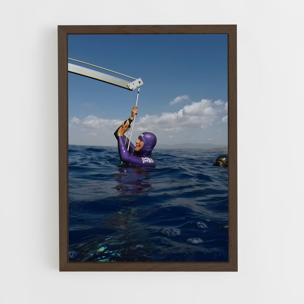 Poster L'Explorateur des Profondeurs – affiche Plongée en apnée (vue 5)